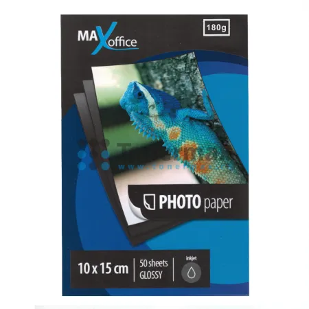 Fotopapír MaxOffice, 10x15 cm, lesklý, 180g/m2, 50 ks