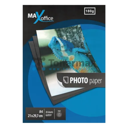 Fotopapír MaxOffice, A4, lesklý, 180g/m2, 20 ks