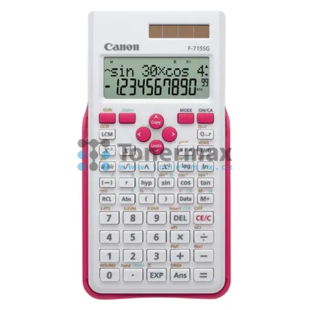Kalkulačka Canon F 715SG, bílá s růžovým krytem