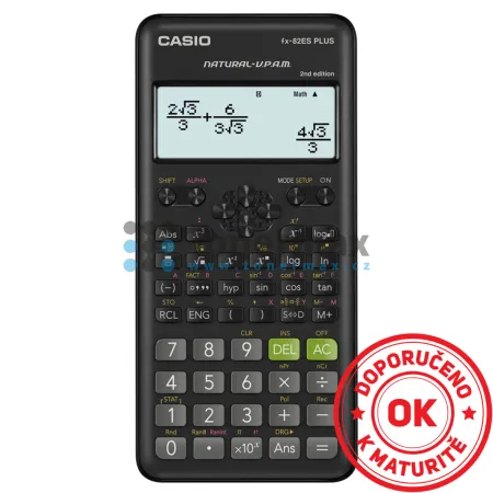 Kalkulačka Casio FX 82 ES PLUS 2E, černá